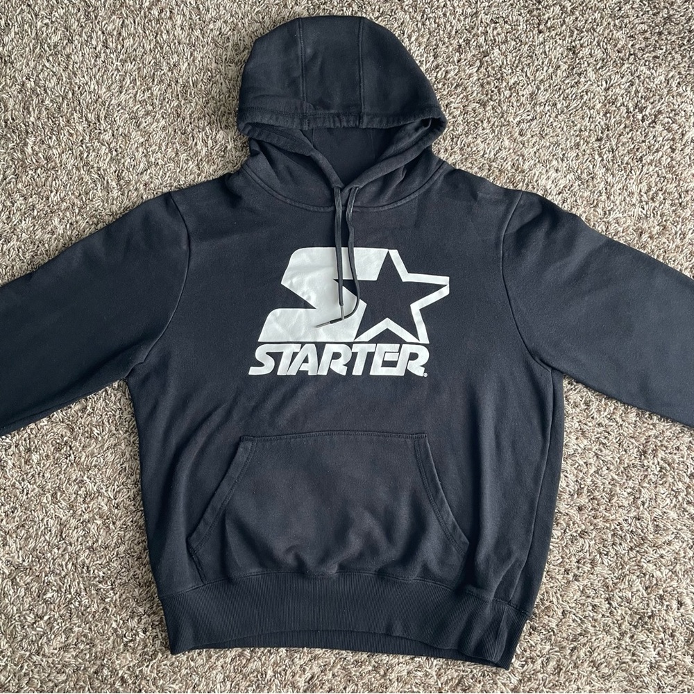 STARTER Hoodie black white